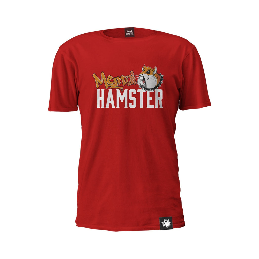 Mental Hamster Clothing Small / Red Mental Hamster Logo Tee