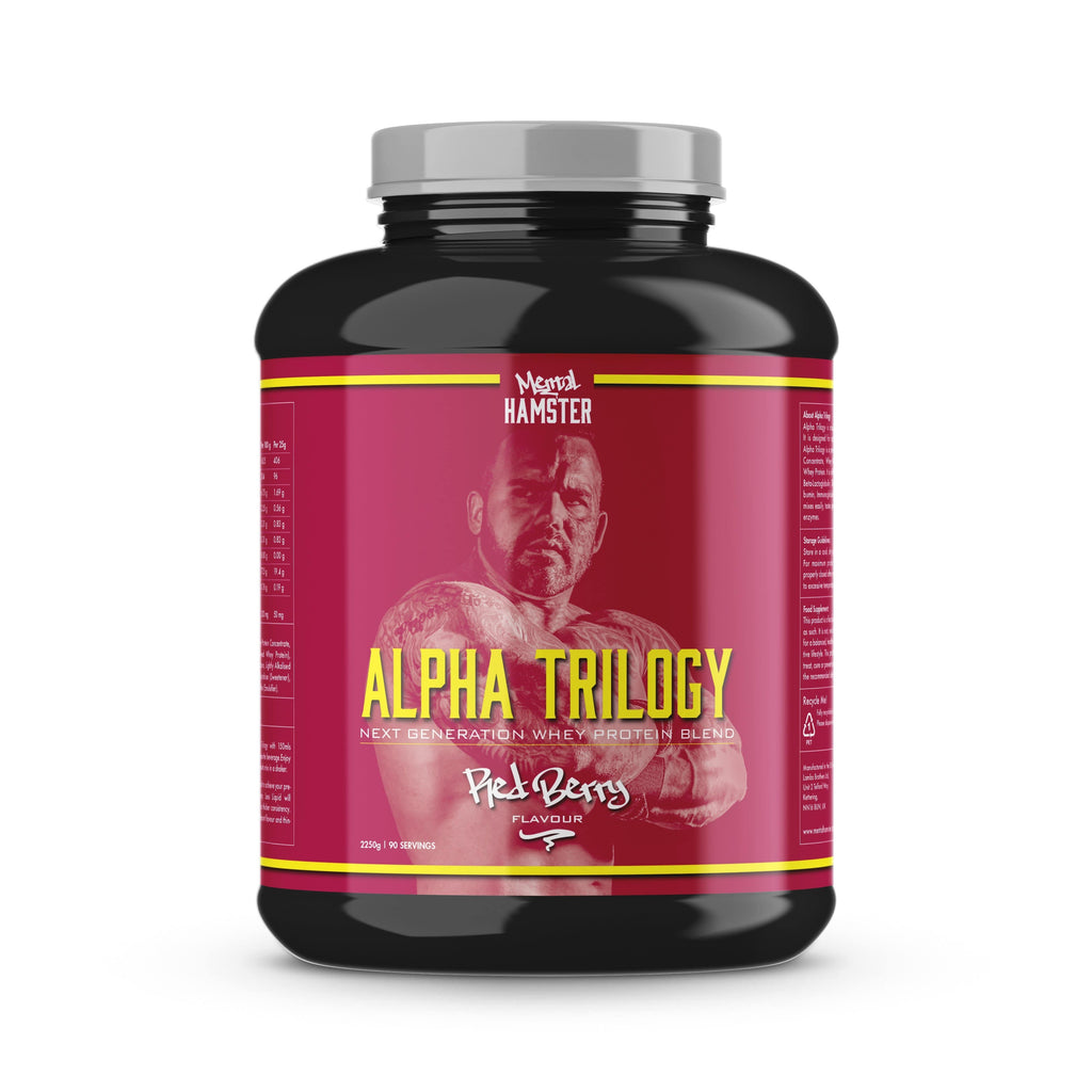 Mental Hamster Supplements Red Berry / 2250g / 90 Servings Alpha Trilogy Whey